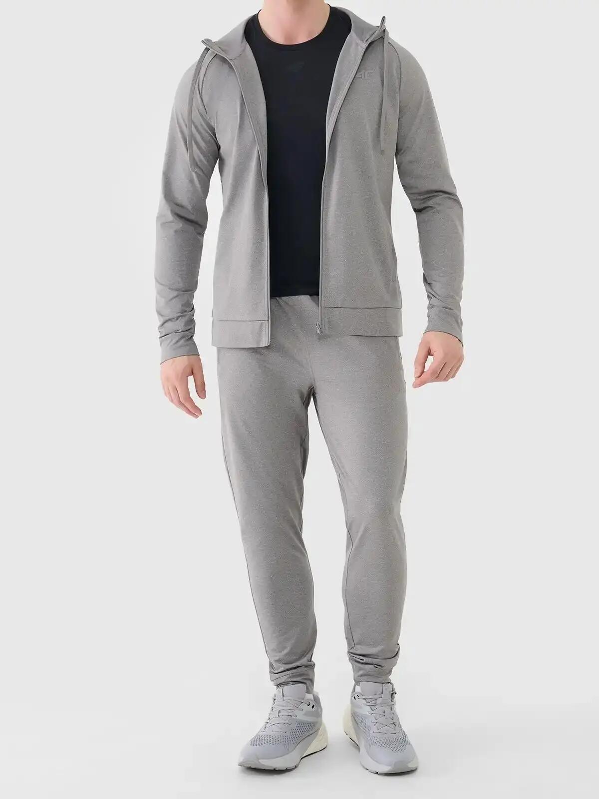 BLUZA MĘSKA SPORTOWA 4F TRENINGOWA SZYBKOSCHNĄCA M631  KOLOR SZARY 4/9