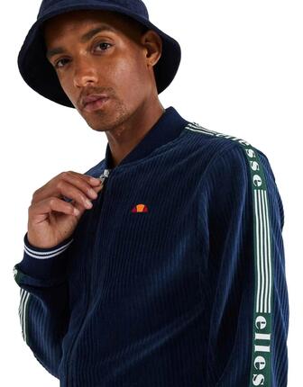 ELLESSE HERREN-REISSVERSCHLUSS-SWEATSHIRT OHNE KAPUZE MEHRFARBIG