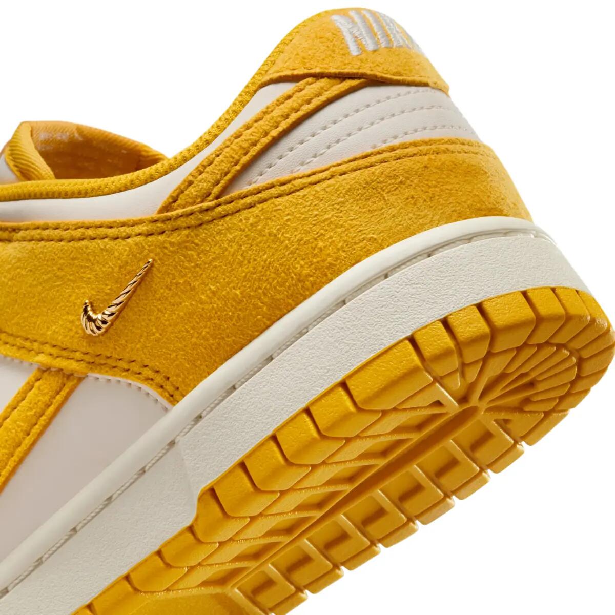 Nike Dunk Low Dark Sulfur Gold Mini Swoosh (Women's) 6/6