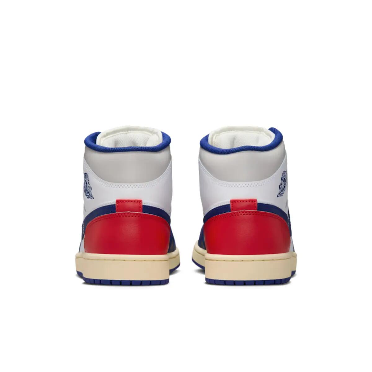 Calçado Nike Air Jordan 1 Mid Vermelho/Azul 6/6