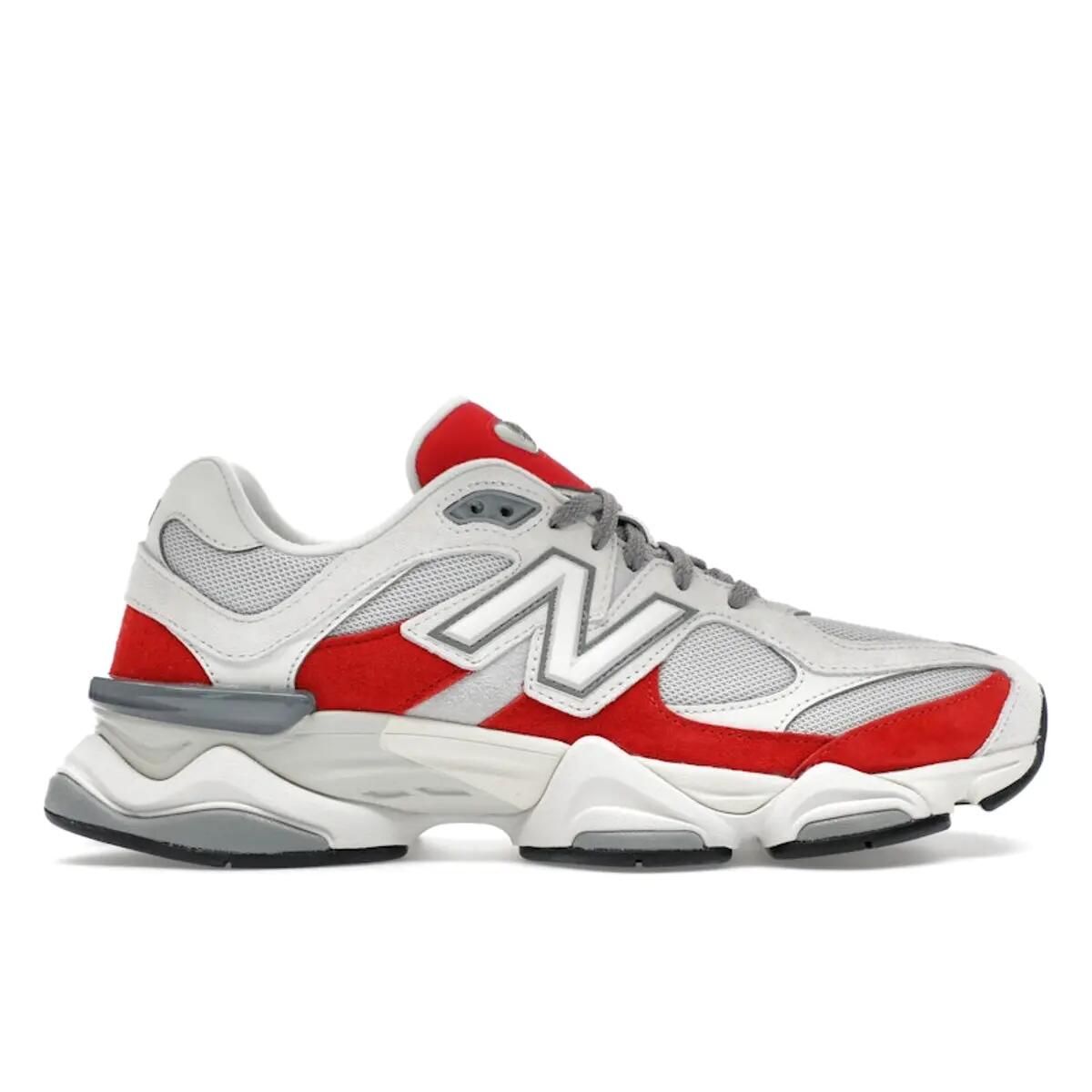New Balance 9060 White Red 1/6