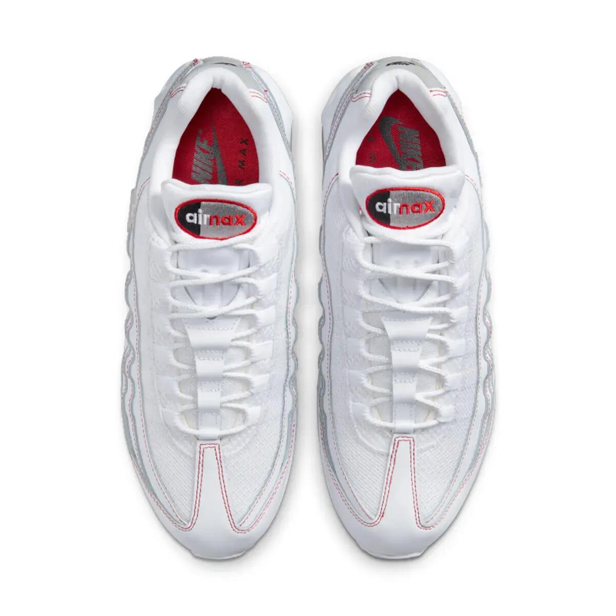 Nike Air Max 95 OG Big Bubble White University Red 5/6