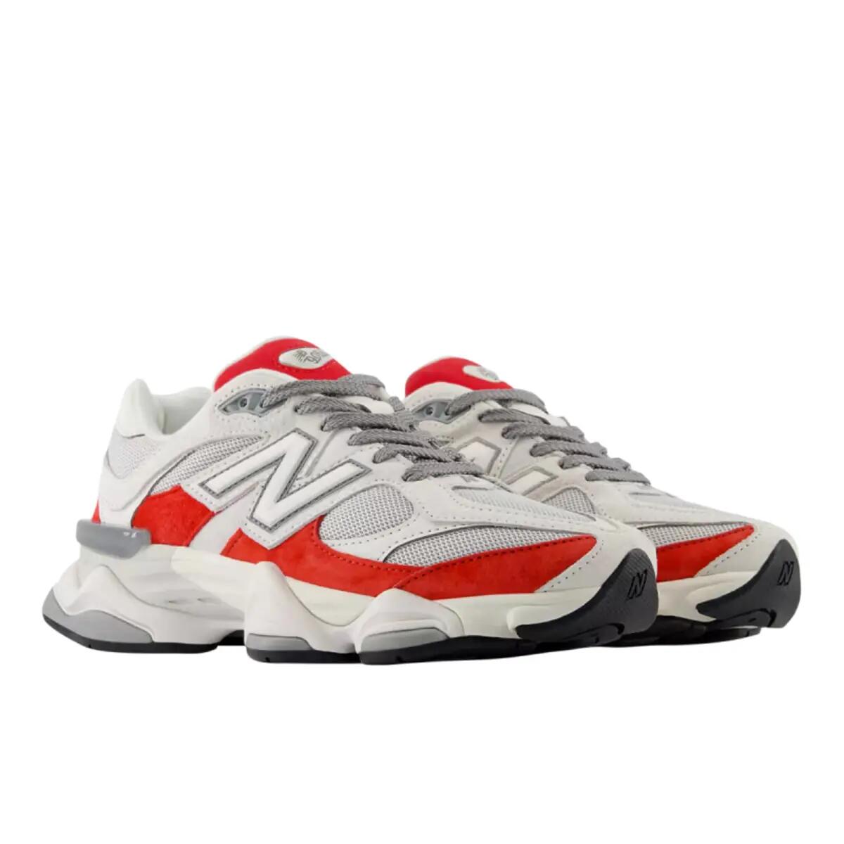 New Balance 9060 White Red 4/6