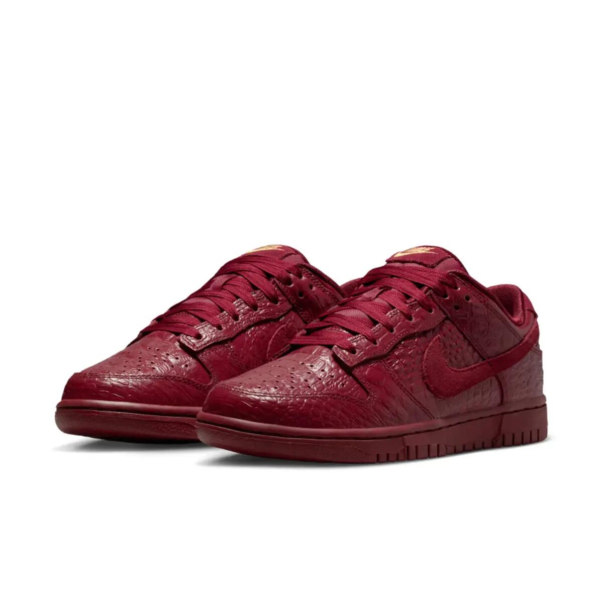 Nike Dunk Low Crocodile Team Red (Women's) 4/6