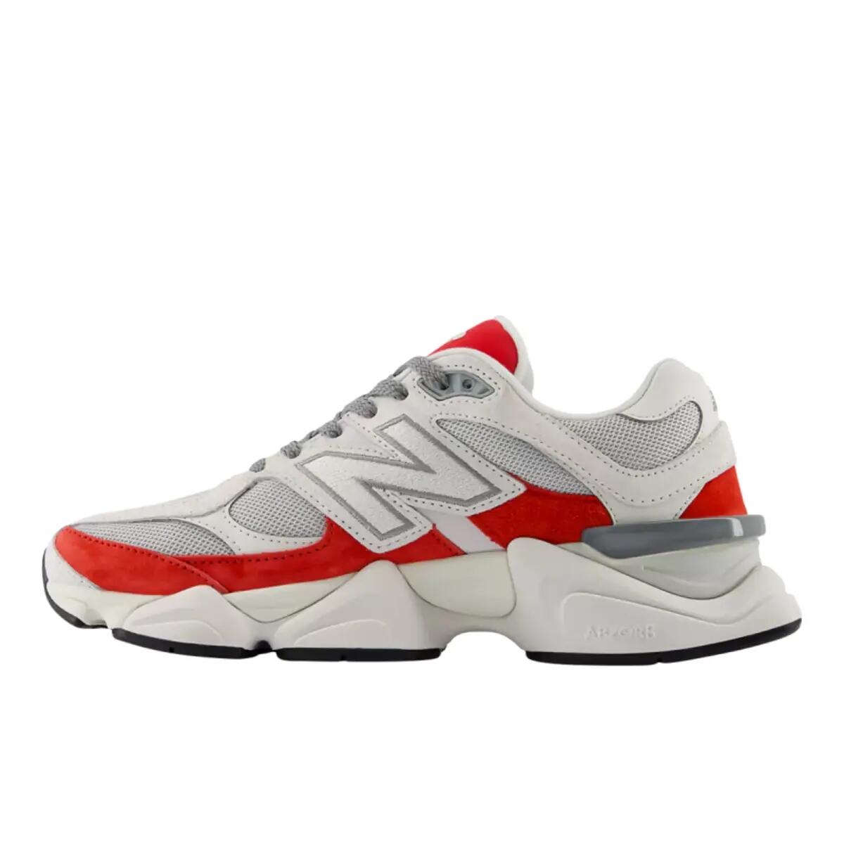 New Balance 9060 White Red 3/6
