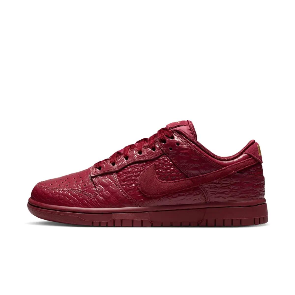 Nike Dunk Low Crocodile Team Red (Women's) 2/6