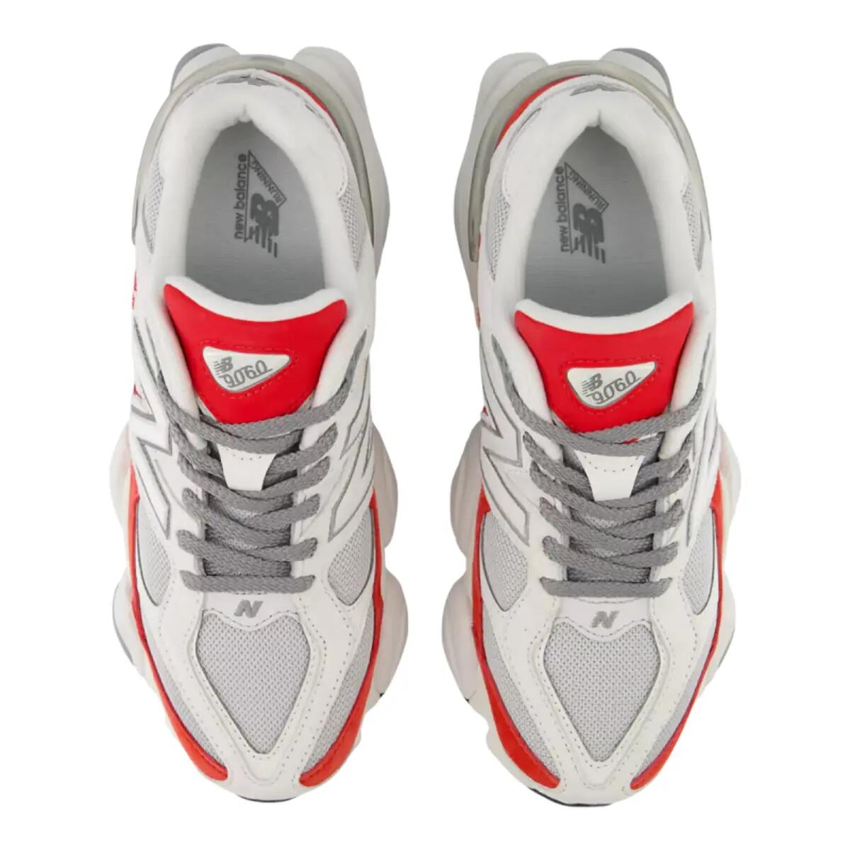 New Balance 9060 White Red 2/6