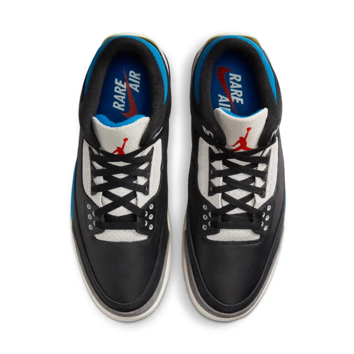 Chaussures Nike Air Jordan 3 Retro OG Rare Air Noir/Rouge Chili 4/6