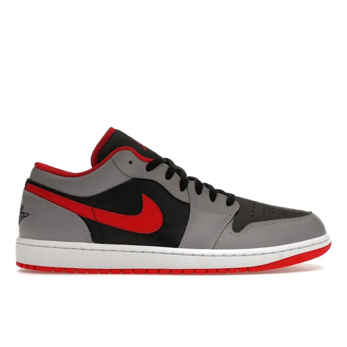 Air Jordan 1 Low Black Light Smoke Grey Gym Red 1/6