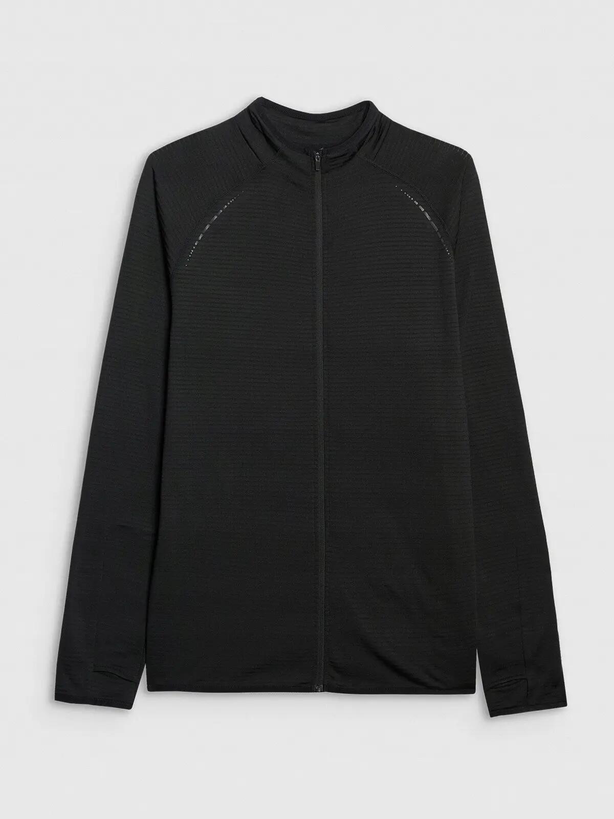 BLUZA MĘSKA 4F SPORTOWA TRENINGOWA SZYBKOSCHNĄCA TFSWM575 L  KOLOR CZARNY 9/12