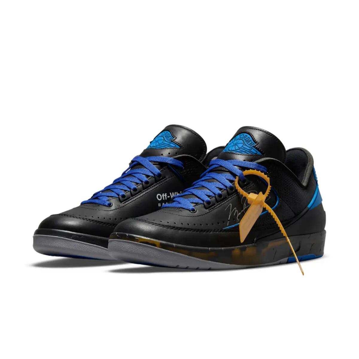 Air Jordan 2 Retro Low SP Off White Black Blue 4/6
