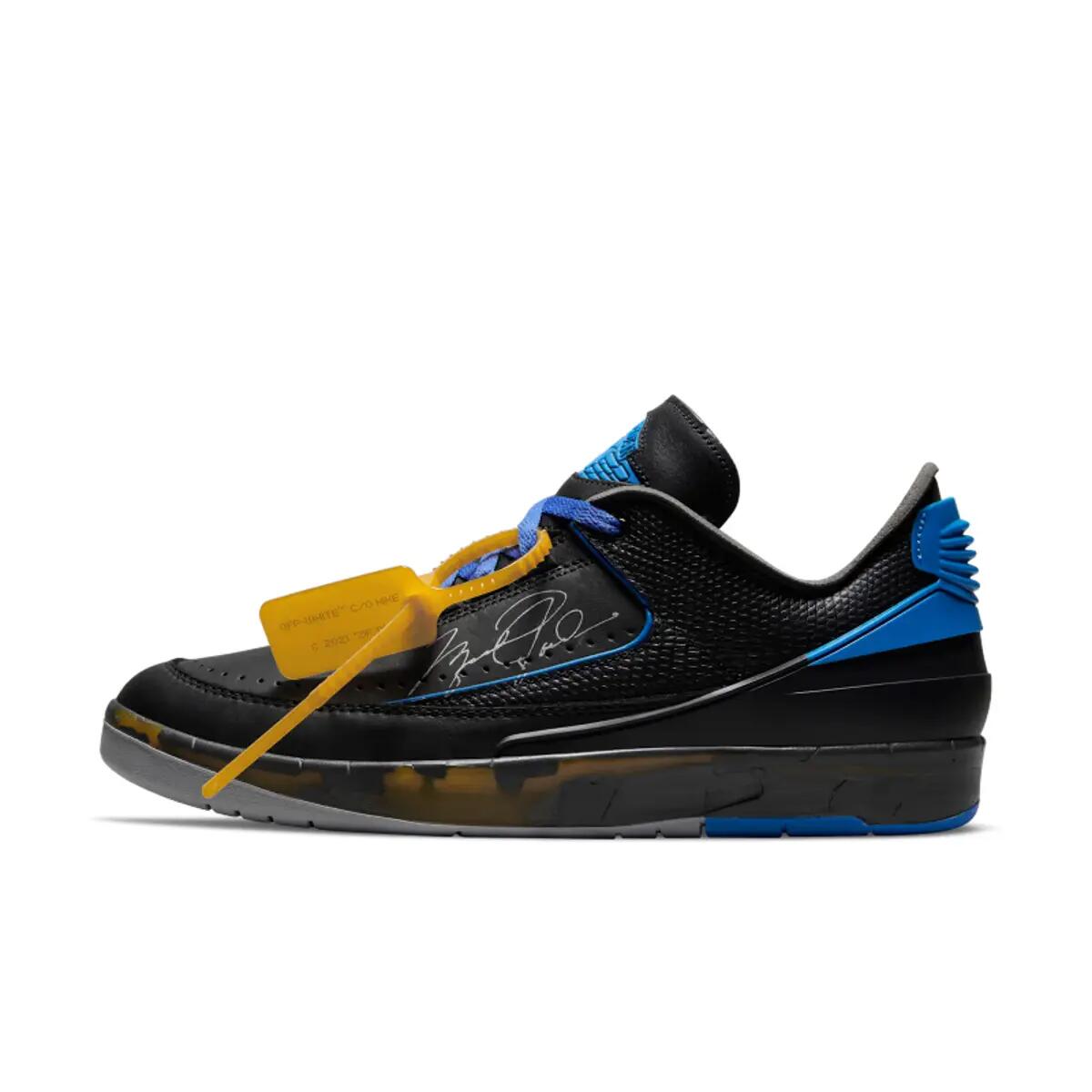 Air Jordan 2 Retro Low SP Off White Black Blue 2/6