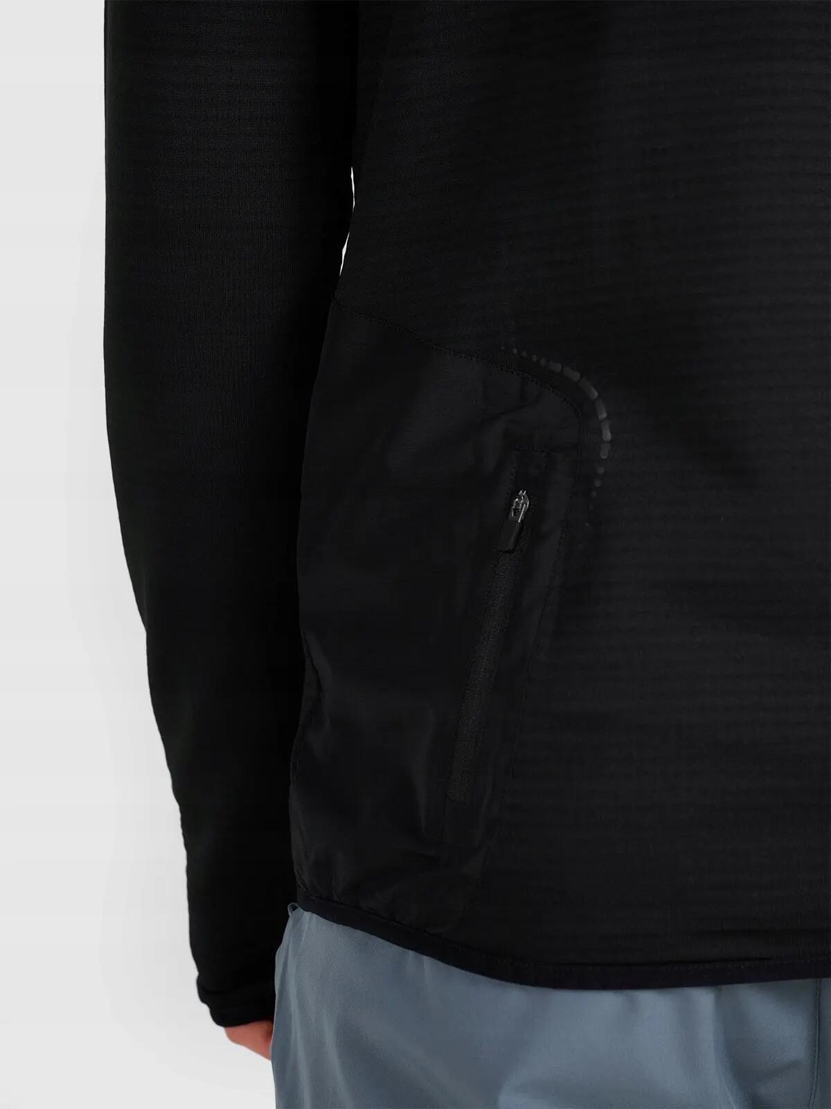 BLUZA MĘSKA 4F SPORTOWA TRENINGOWA SZYBKOSCHNĄCA TFSWM575 L  KOLOR CZARNY 5/12