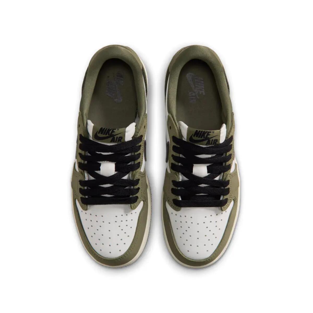 Air Jordan 1 Retro Low OG Medium Olive (GS) 4/6