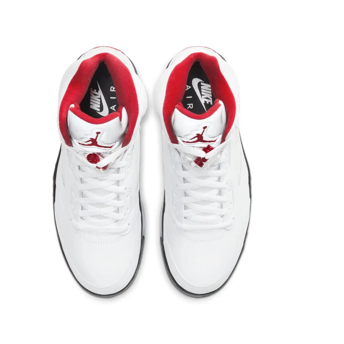 Jordan 5 Retro Fire Red Silver Tongue (2020) 4/6