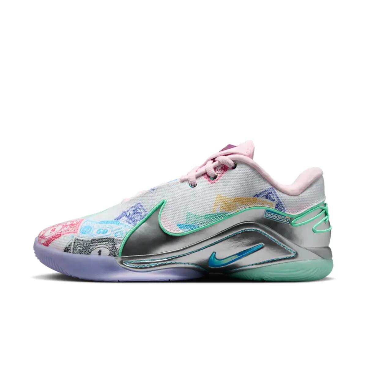 Scarpe - campo - LeBron 22 Monopoly - bianco/verde/viola 3/6