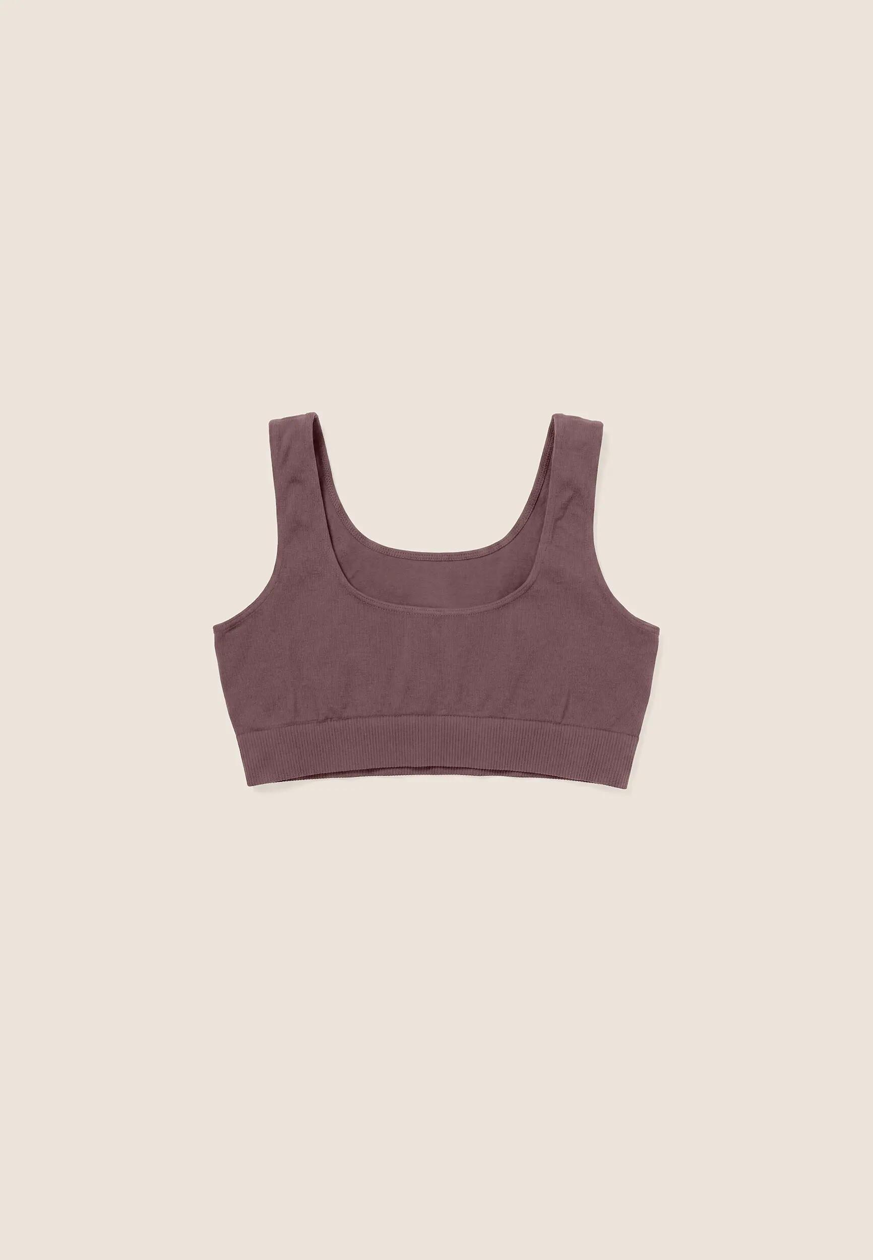 Brassière de sport sans coutures avec bande sous le buste côtelée 2/3
