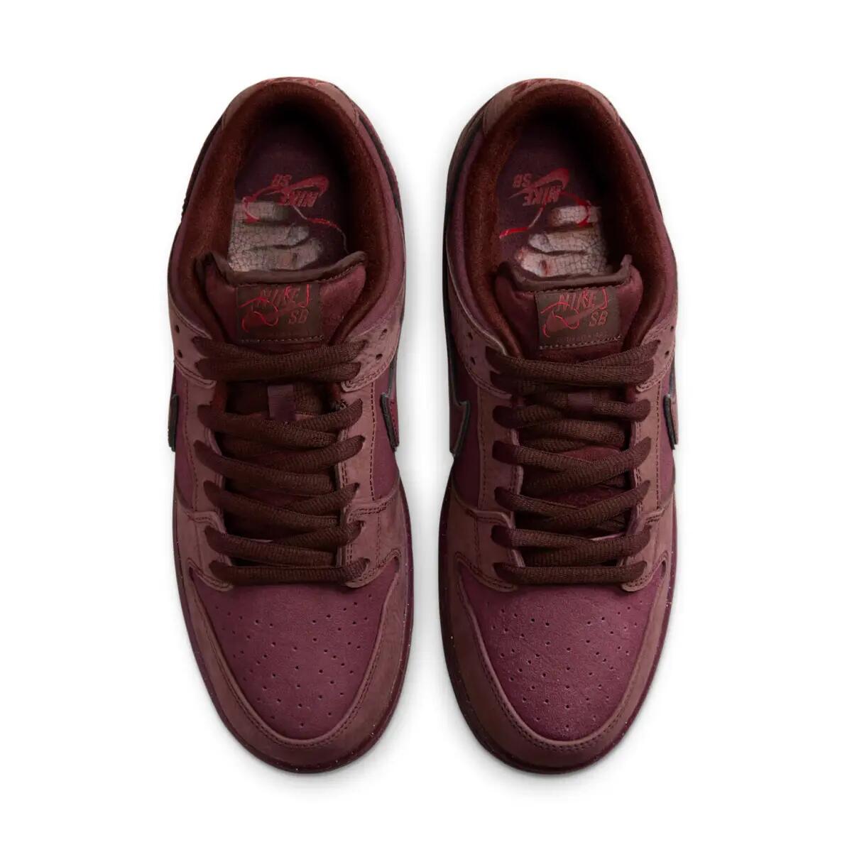 Nike SB Dunk Low City of Love Burgundy Crush 2/6