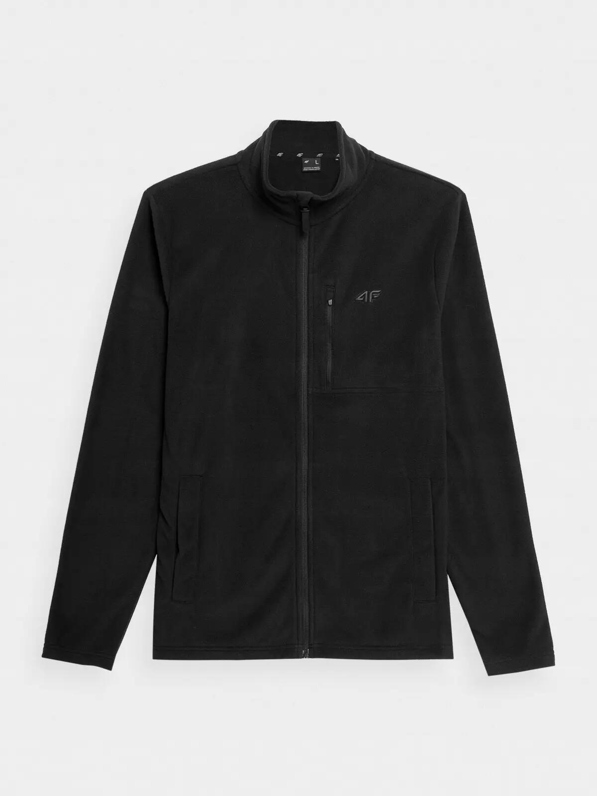 POLAR MĘSKI 4F BLUZA POLAROWA ROZPINANA TFLEM122 XXL  KOLOR CZARNY 7/10