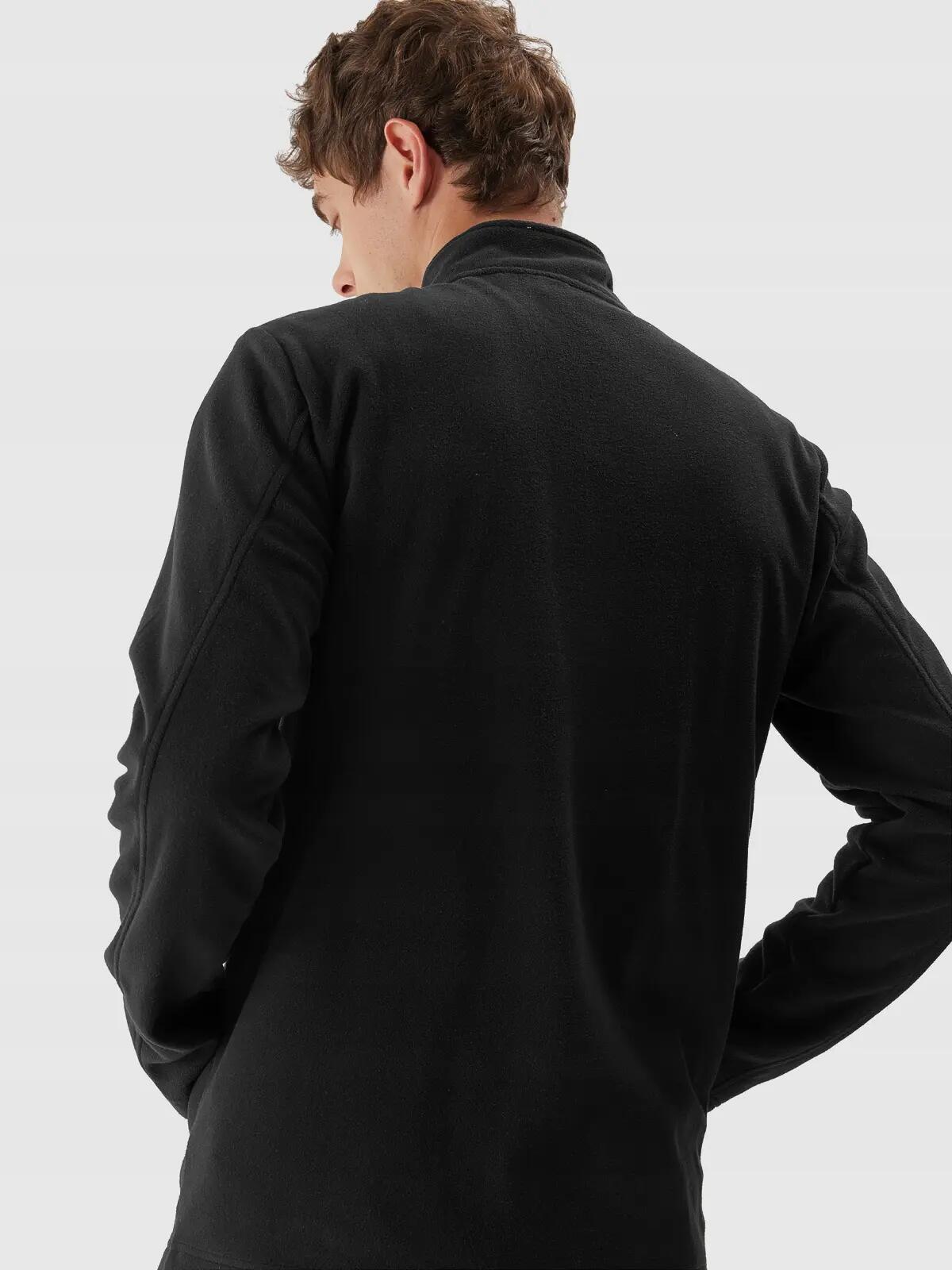 POLAR MĘSKI 4F BLUZA POLAROWA ROZPINANA TFLEM122 XXL  KOLOR CZARNY 3/10