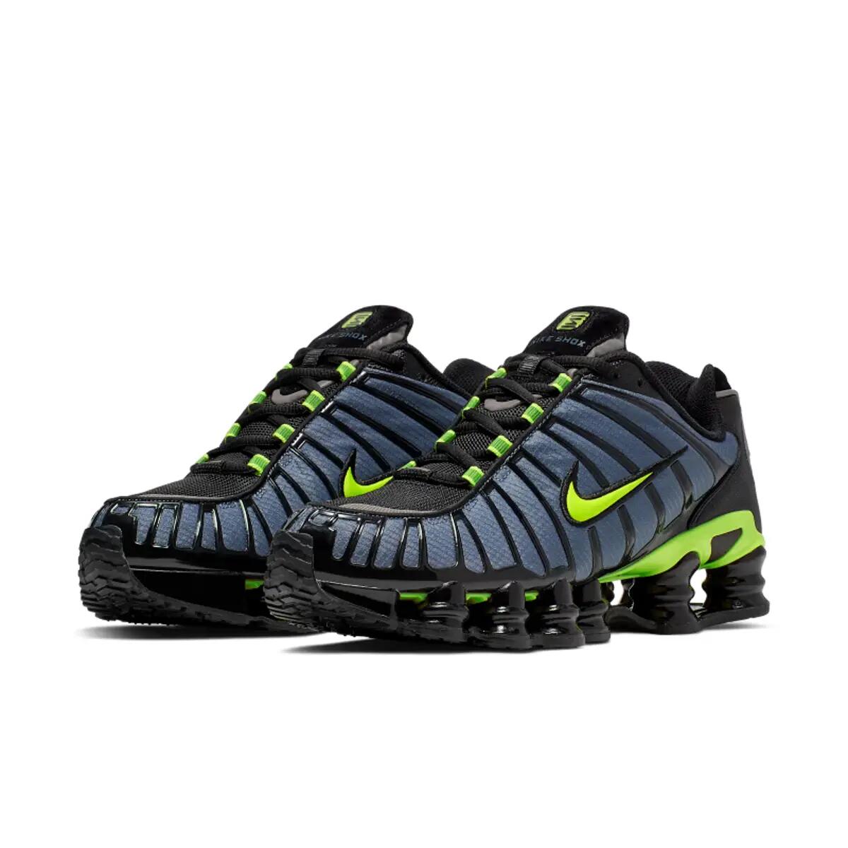 Chaussures Nike Shox TL Thunderstorm Gris/Noir/Volt 5/6