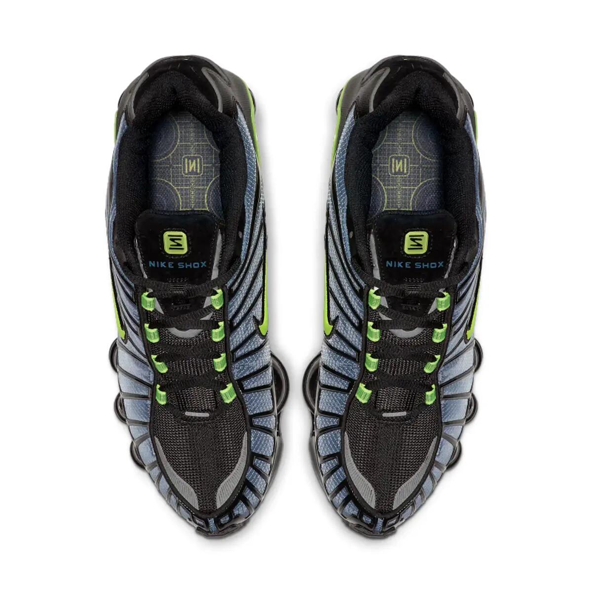 Chaussures Nike Shox TL Thunderstorm Gris/Noir/Volt 4/6