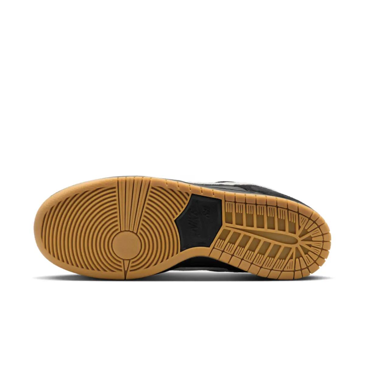 Nike Dunk Low Pro SB Schuhe in Schwarz Weiß Hellbraun 3/6