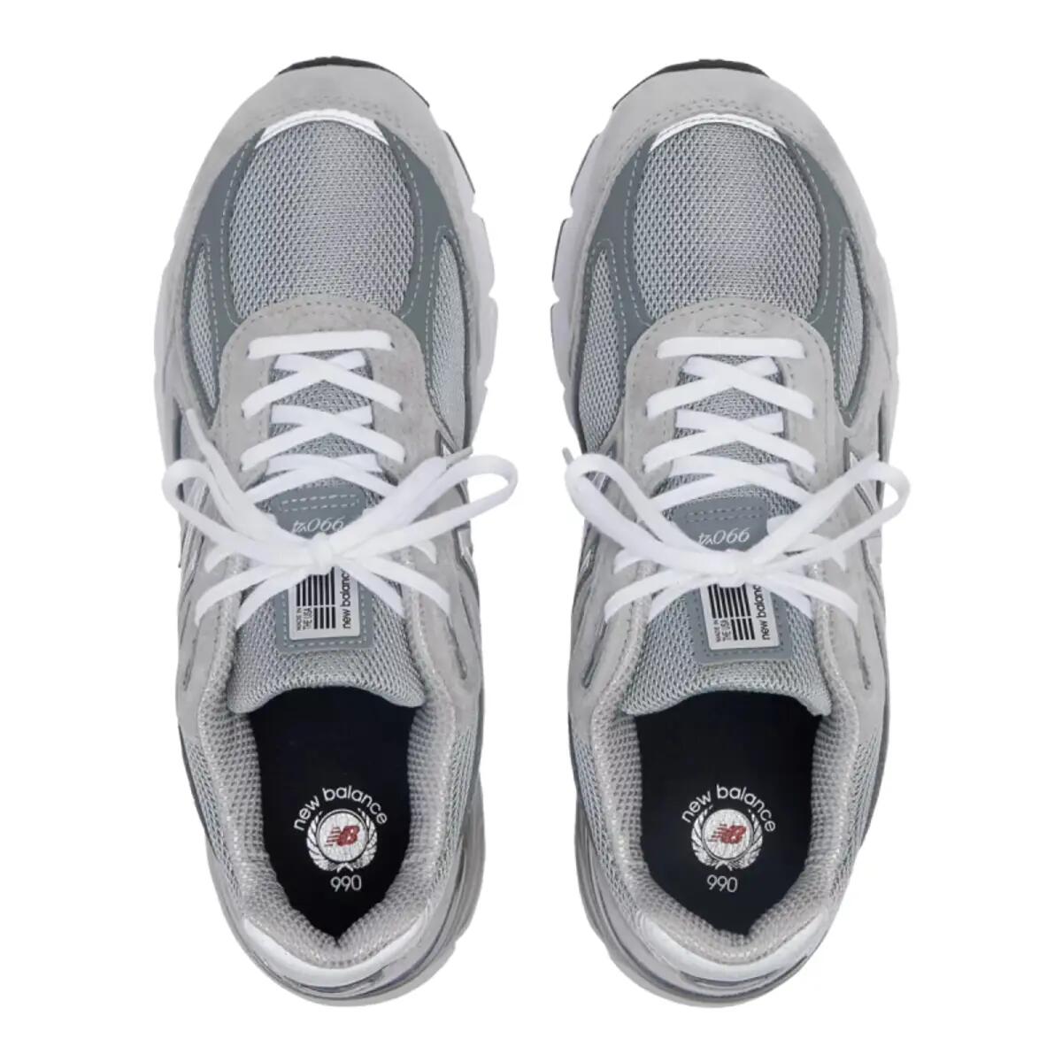 New Balance 990v4 Made In Usa Grey Silver 3/6