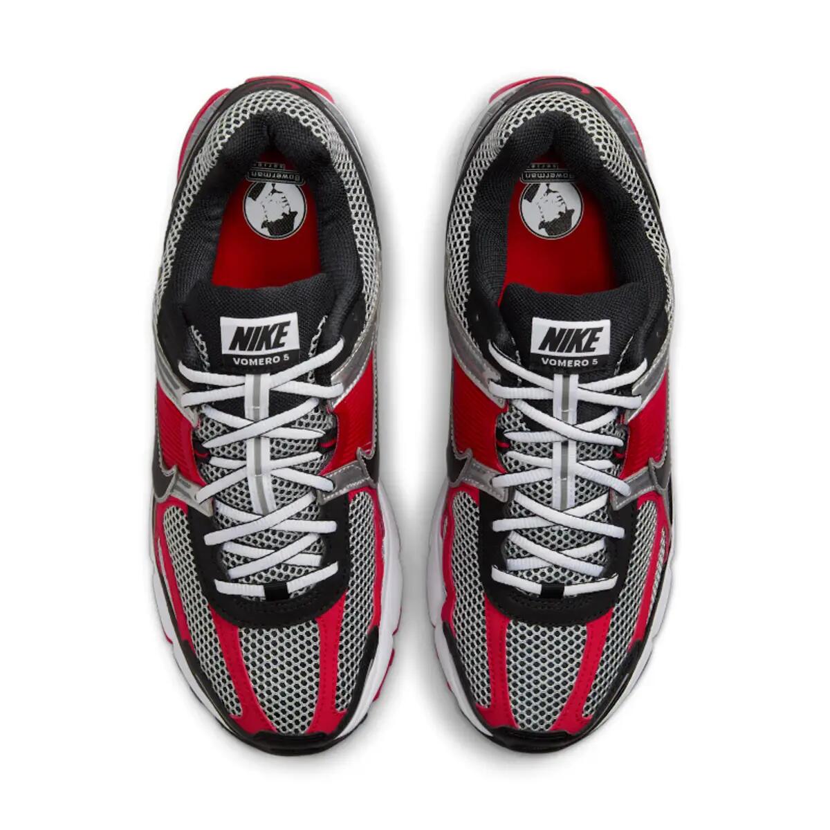 Nike Zoom Vomero 5 Metallic Silver University Red 5/6