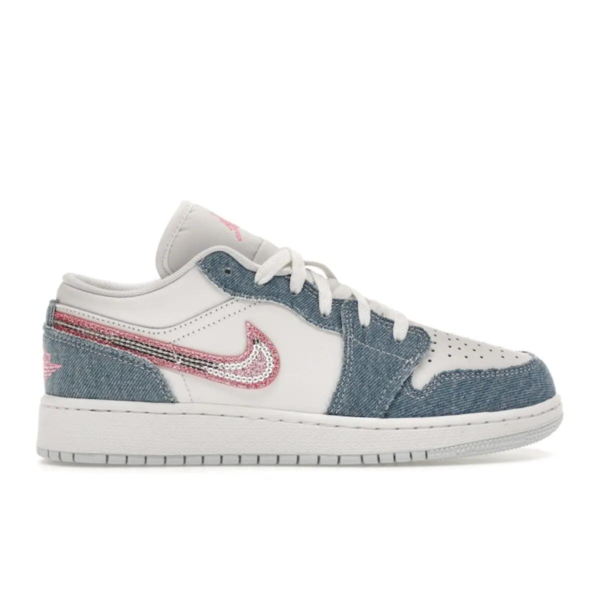 Jordan 1 Low SE Denim Sequin (GS) 1/6