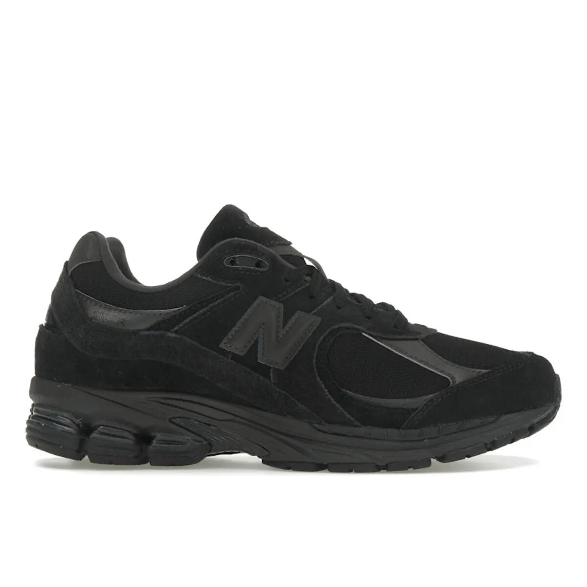 New Balance 2002r Triple Black Suede 1/5