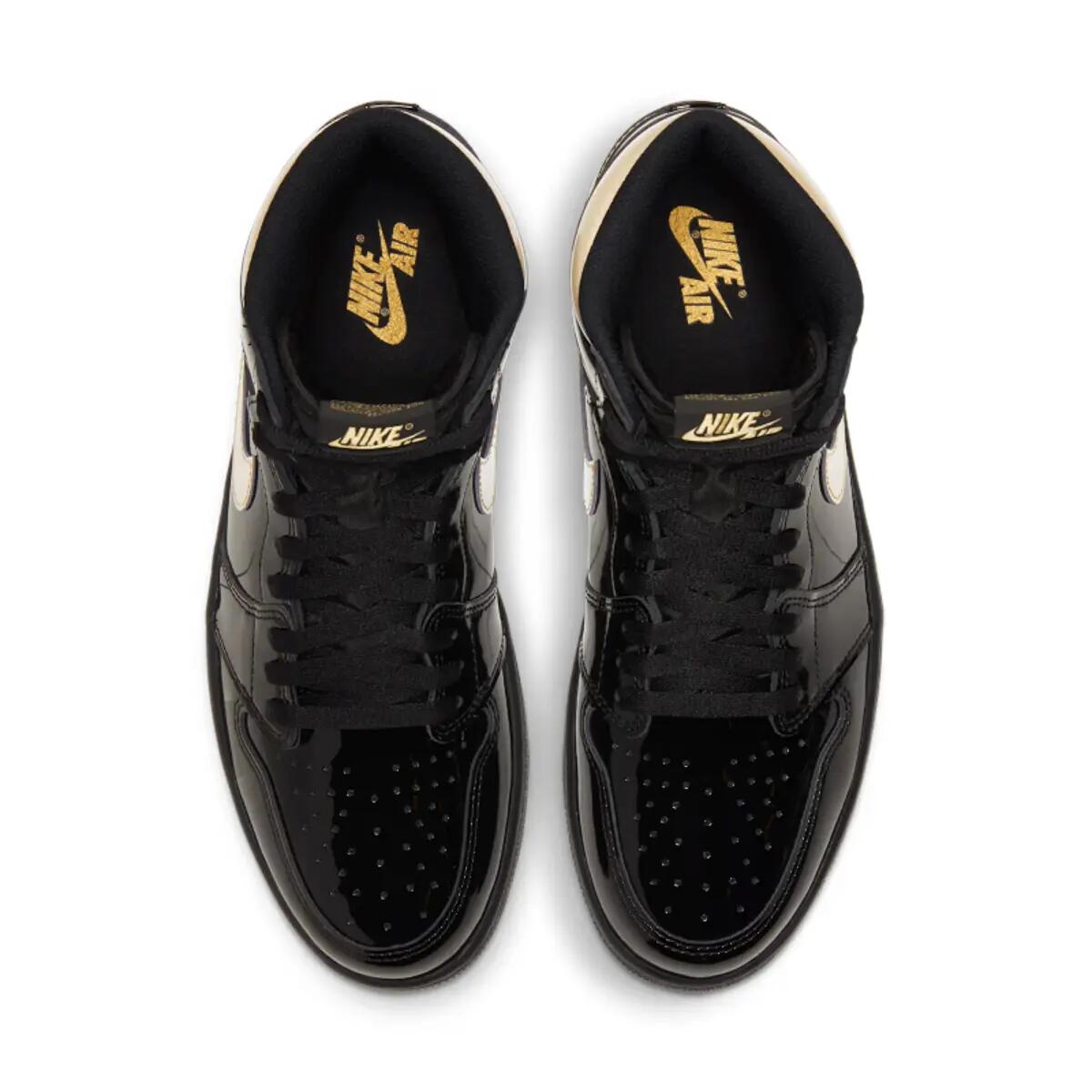 Air Jordan 1 Retro High Black Metallic Gold (2020) 5/6