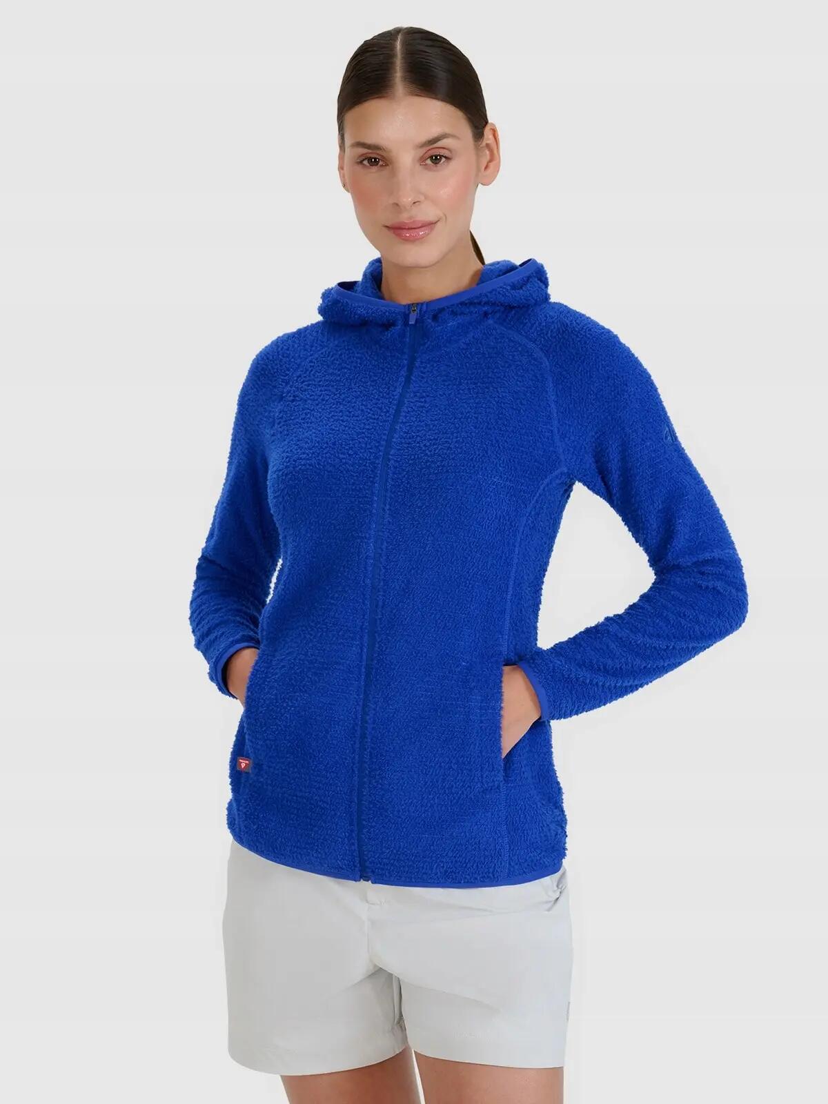 BLUZA DAMSKA 4F TREKKINGOWA PRIMALOFT ACTIVE TFSWF481 XS KOLOR NIEBIESKI