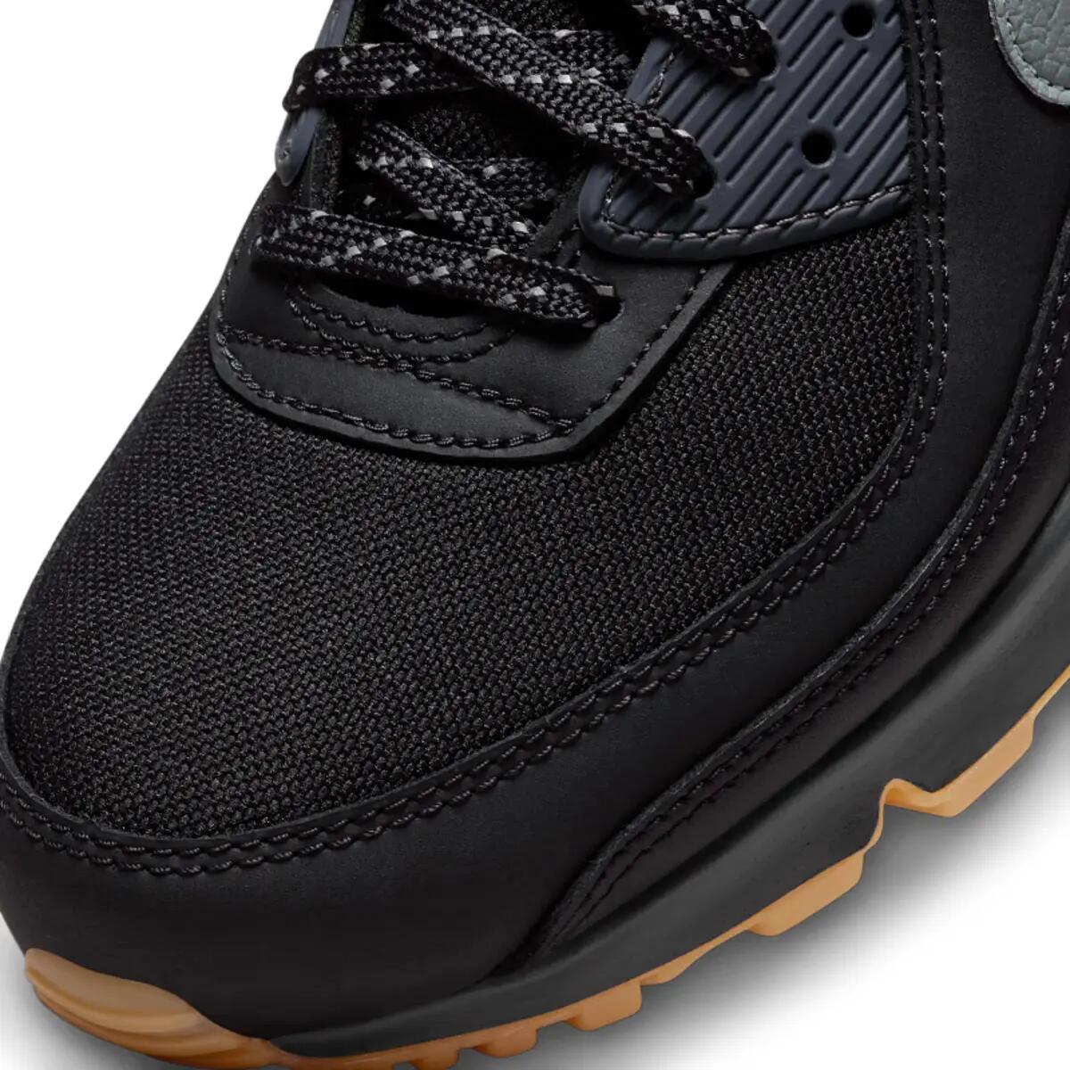 Nike Air Max 90 Black Smoke Grey Gum Reflective 6/6