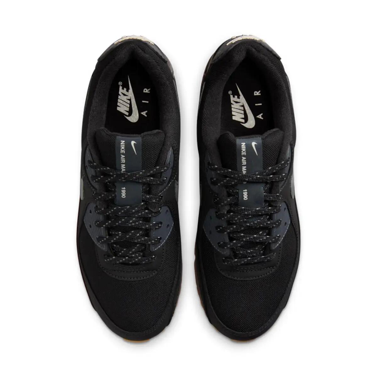 Nike Air Max 90 Black Smoke Grey Gum Reflective 5/6