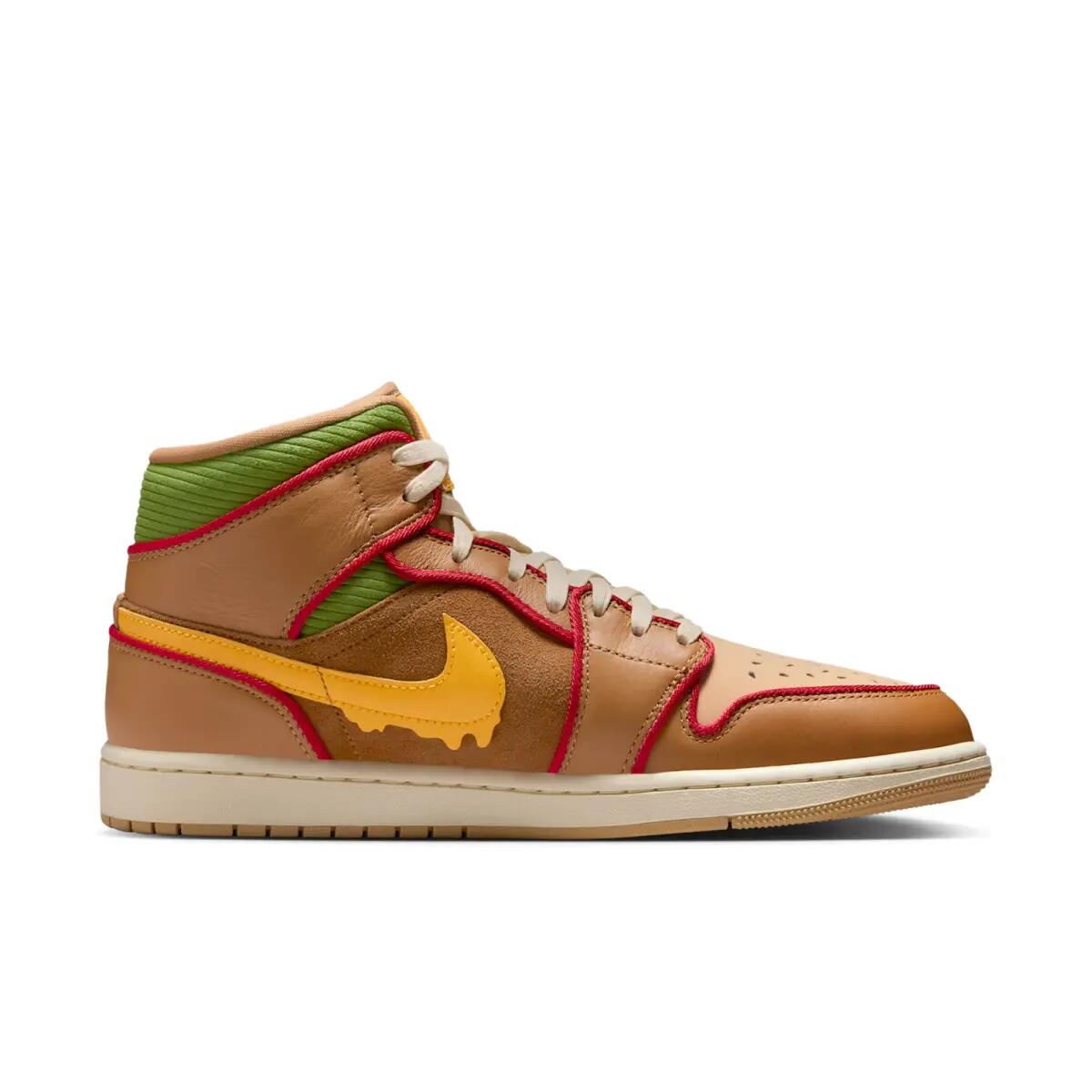Jordan 1 Mid SE Cheeseburger 5/6