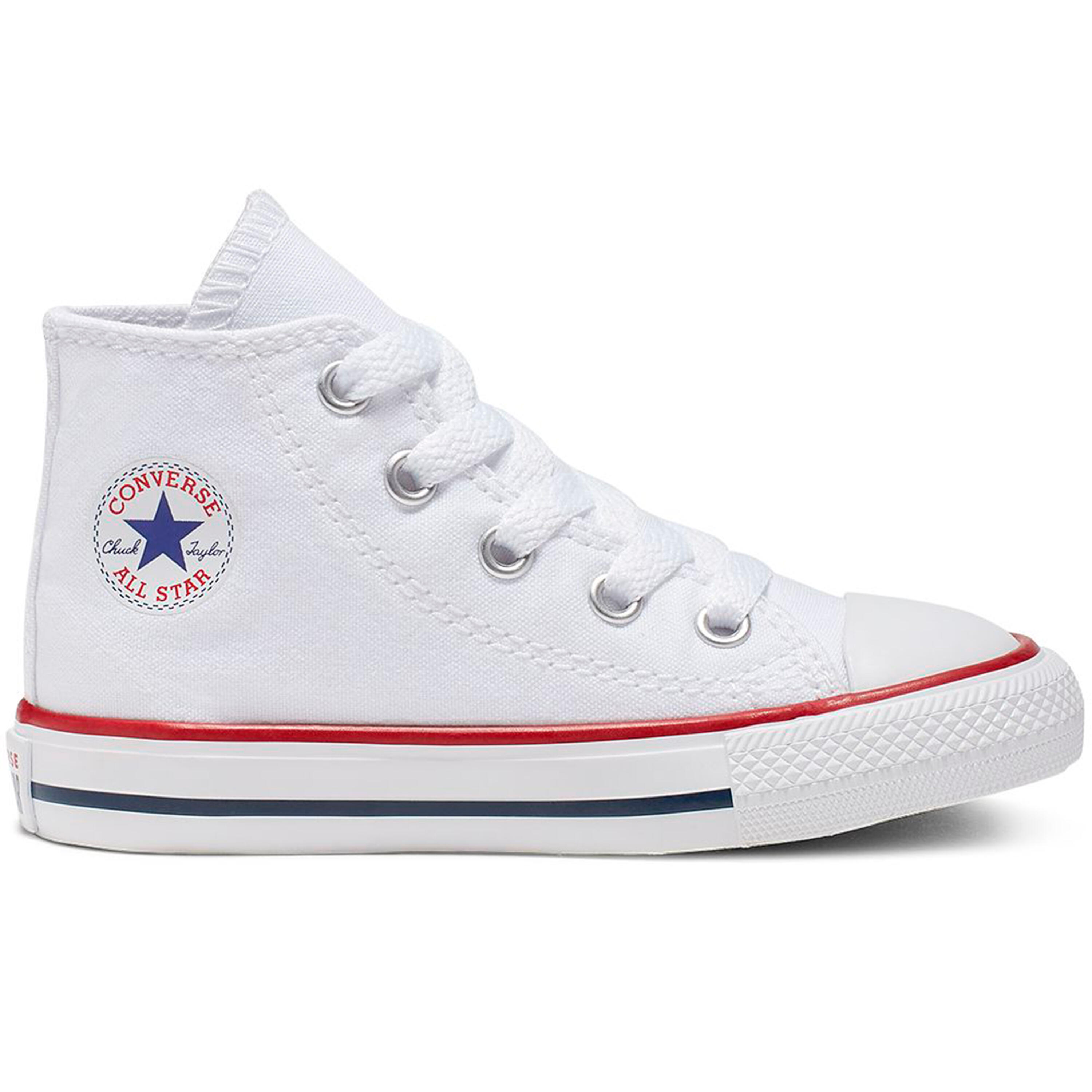 Converse - Chaussures Montantes Pour Enfant Chuck Taylor All Star Classic - Baskets - Blanc - Decathlon