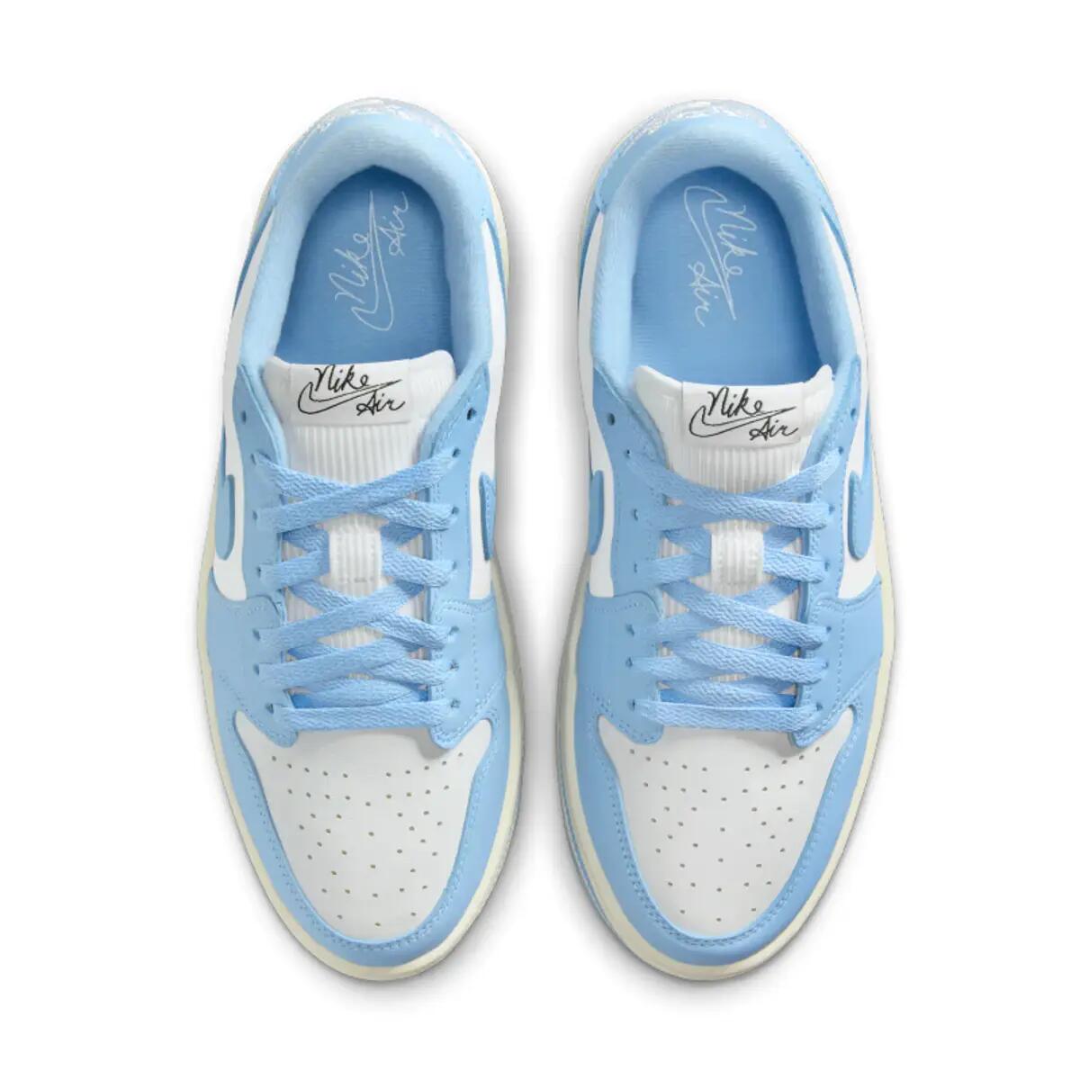 Jordan 1 Low Triple Stack Psychic Blue White (Women's) 4/6