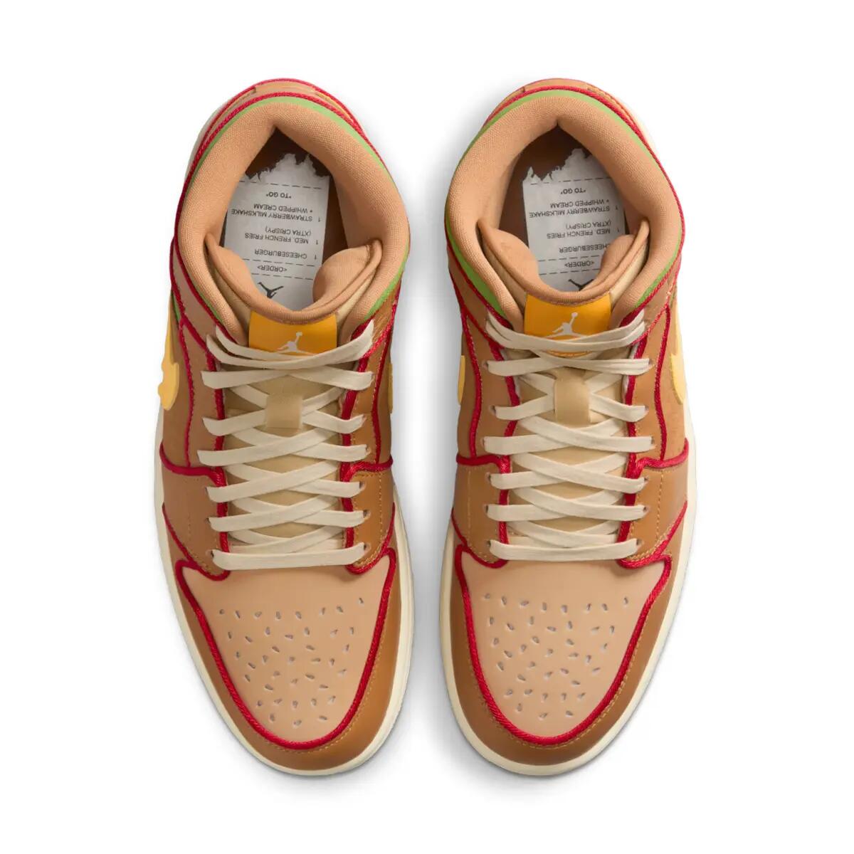 Jordan 1 Mid SE Cheeseburger 2/6