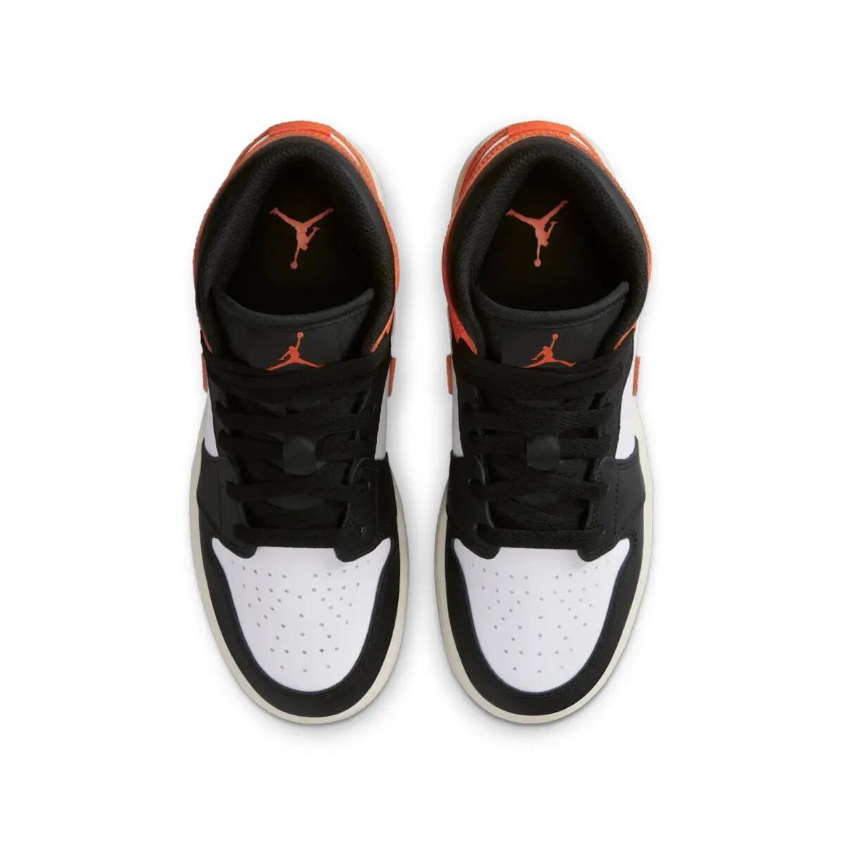 Jordan 1 Mid Black Toe Starfish (GS) 5/6