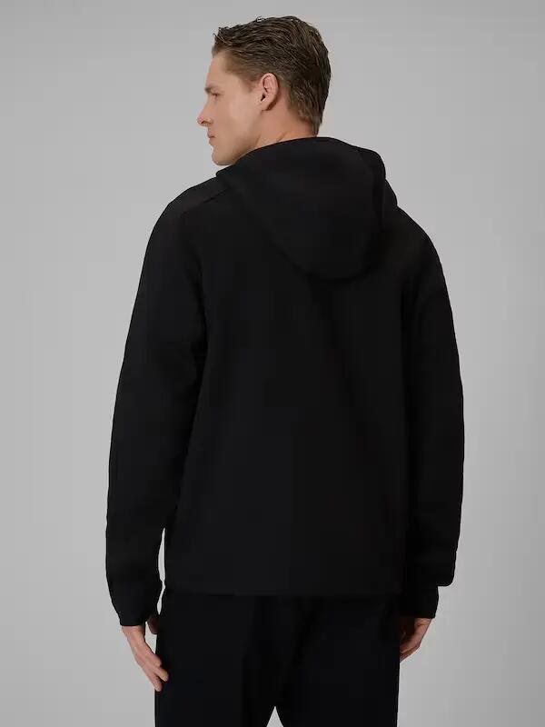 BLUZA MĘSKA 4F DRESOWA ROZPINANA Z KAPTUREM SPORTOWA  KOLOR CZARNY 6/10