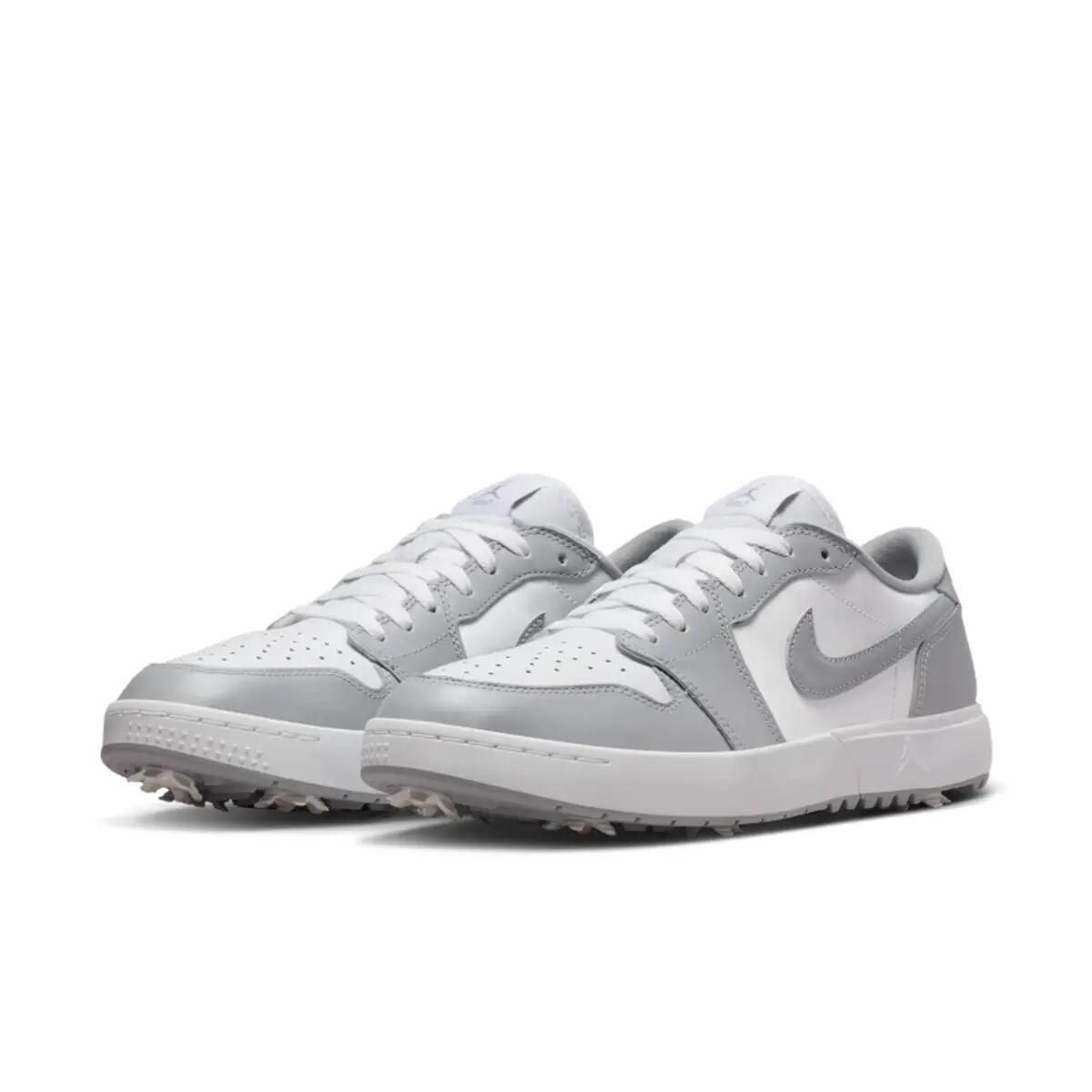 Jordan 1 Low Golf Spiked Wolf Grey White 4/6
