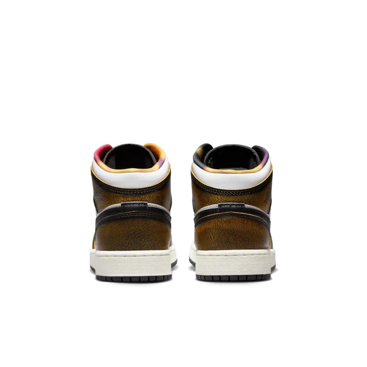 Jordan 1 Mid SE Orange Wear Away (GS) 5/6