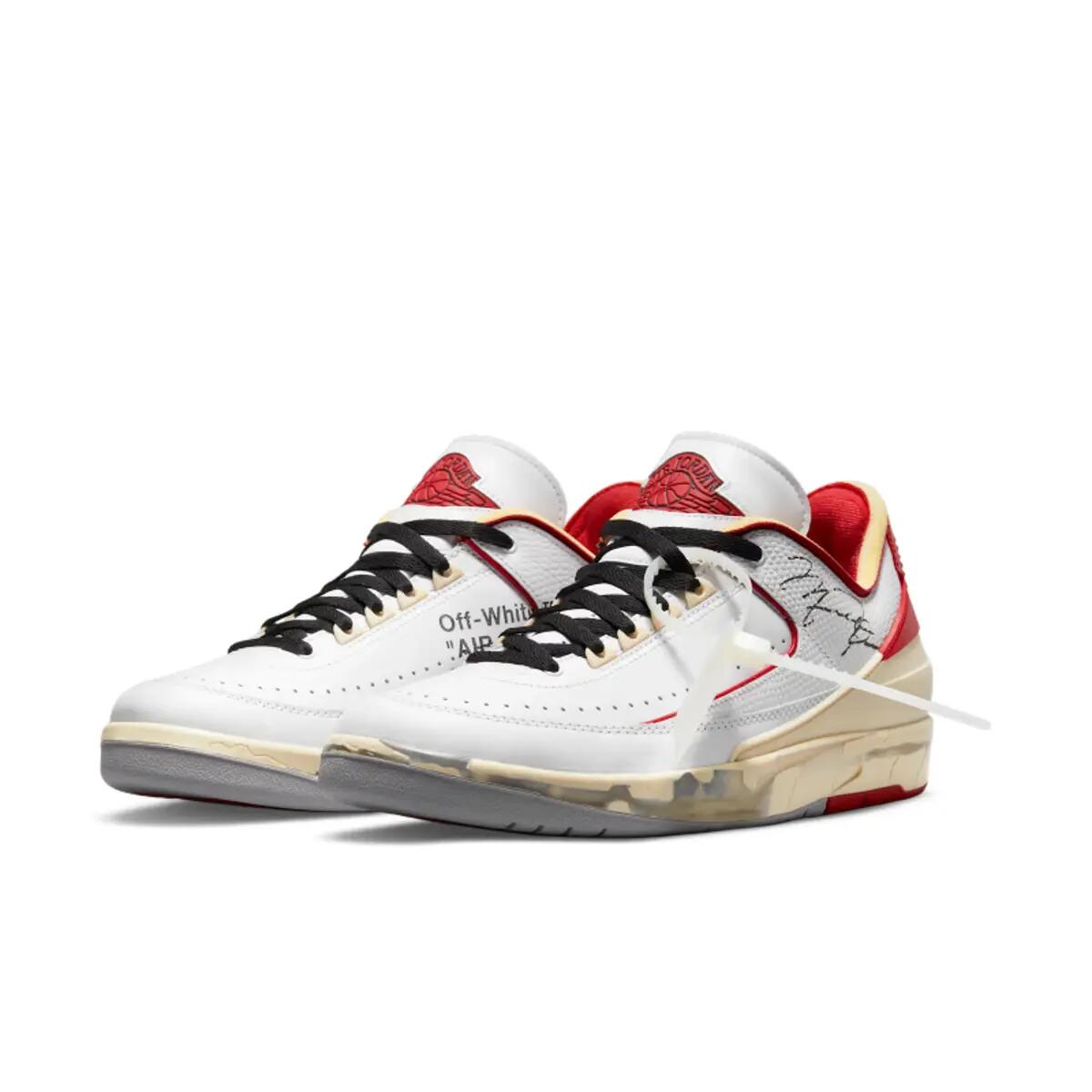 Air Jordan 2 Retro Low SP Off White White Red 4/6