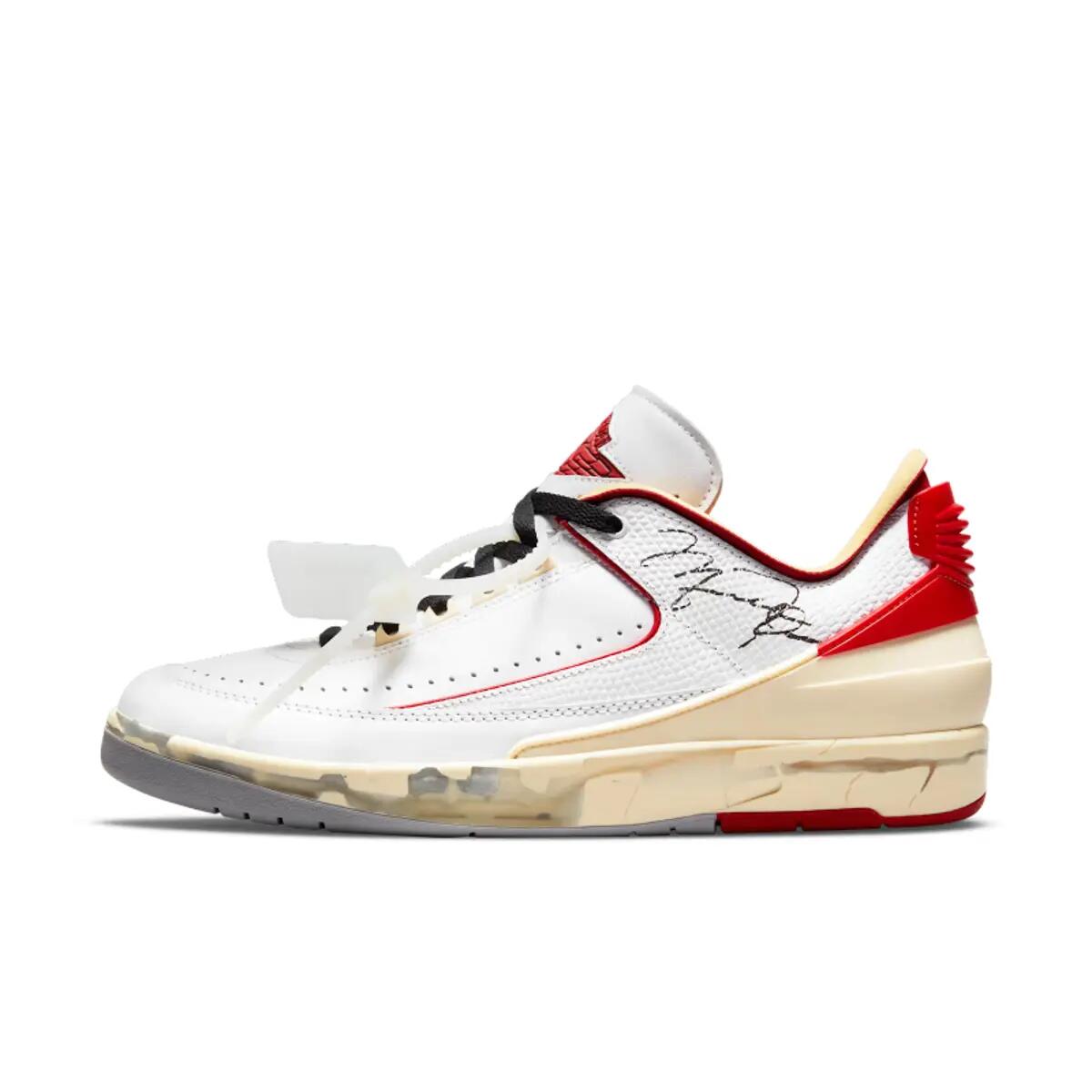 Air Jordan 2 Retro Low SP Off White White Red 3/6
