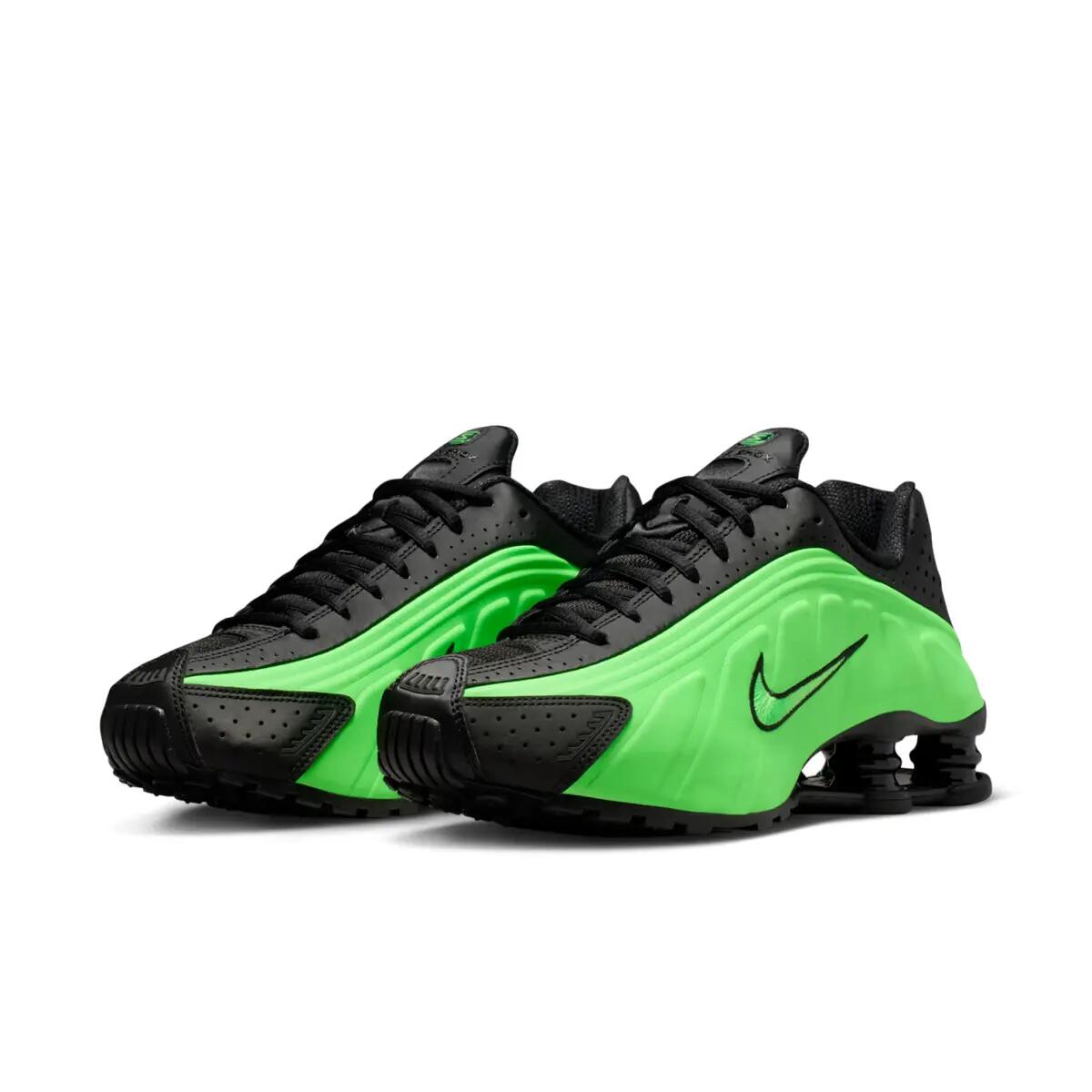 Nike Shox R4 Black Voltage Green 4/6