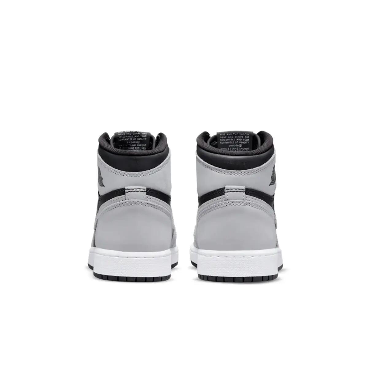 Air Jordan 1 Retro High Black White Light Smoke Grey (GS) 6/6