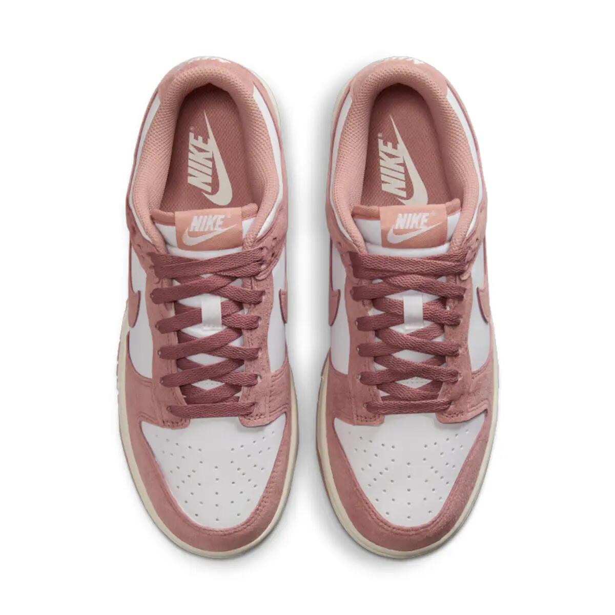 Nike Dunk Low Rose Whisper Gold Mini Swoosh (Women's) 4/6