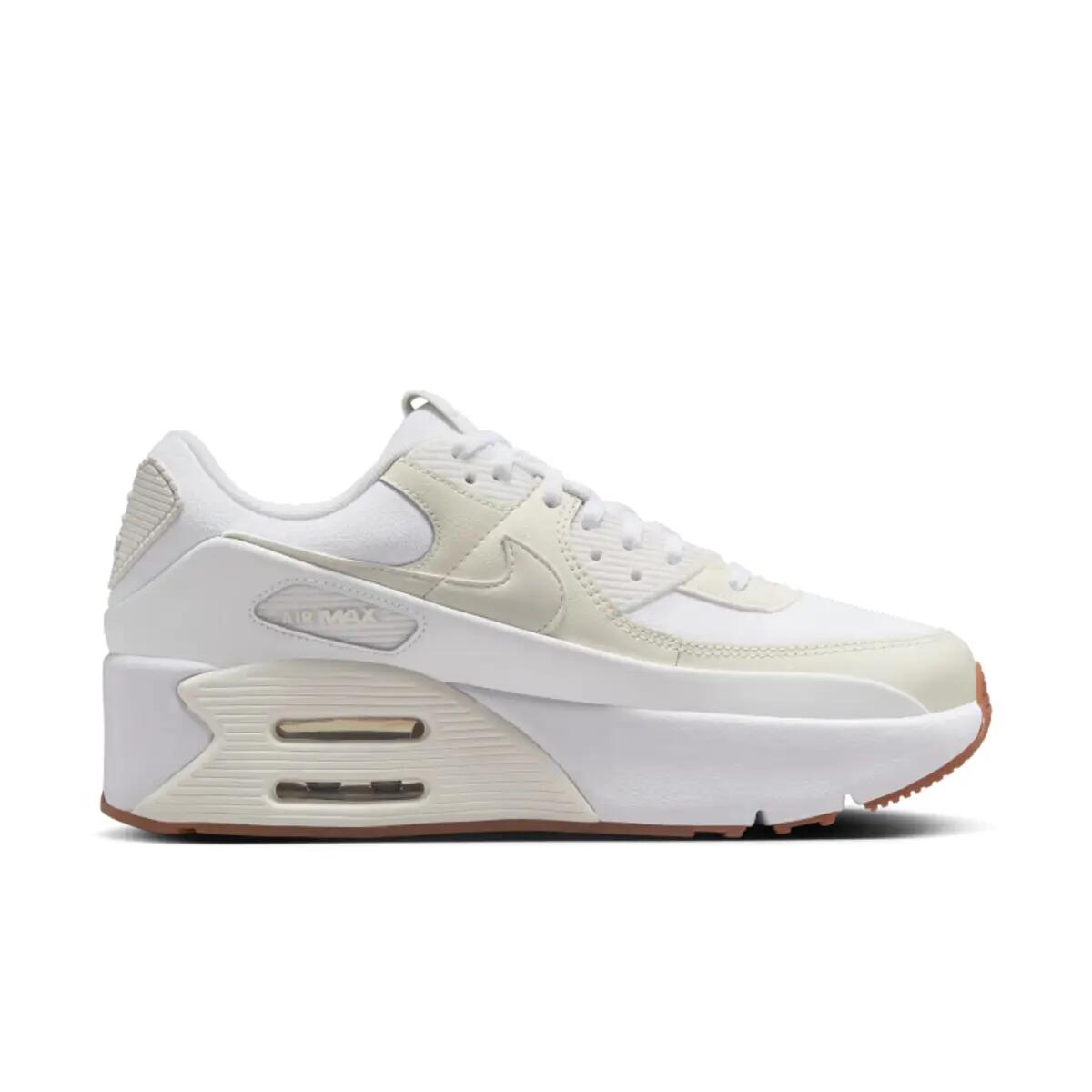 Nike Air Max 90 LV8 White Soft Pearl Platinum Tint Sail (Women's) 3/6