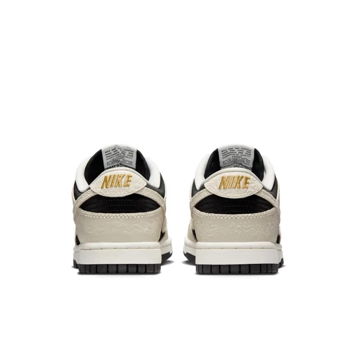 Nike Dunk Low Embossed Black Sail (Women's) 6/6